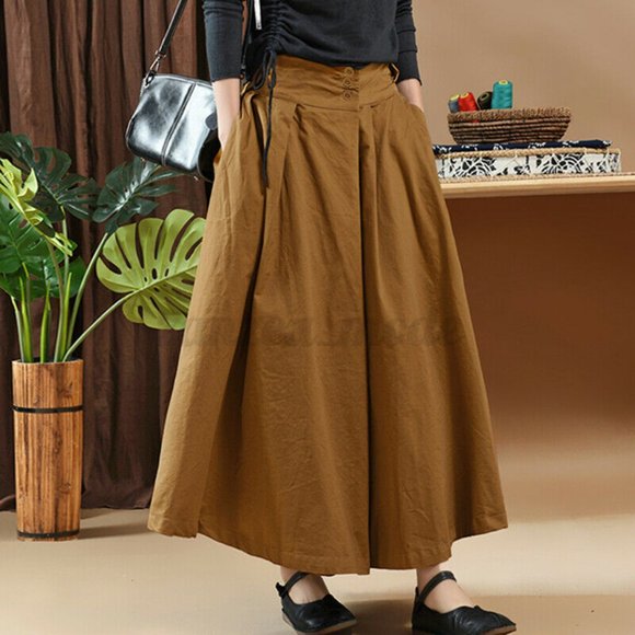 Vintage Dresses & Skirts - Vintage High Waisted Full Maxi Skirt